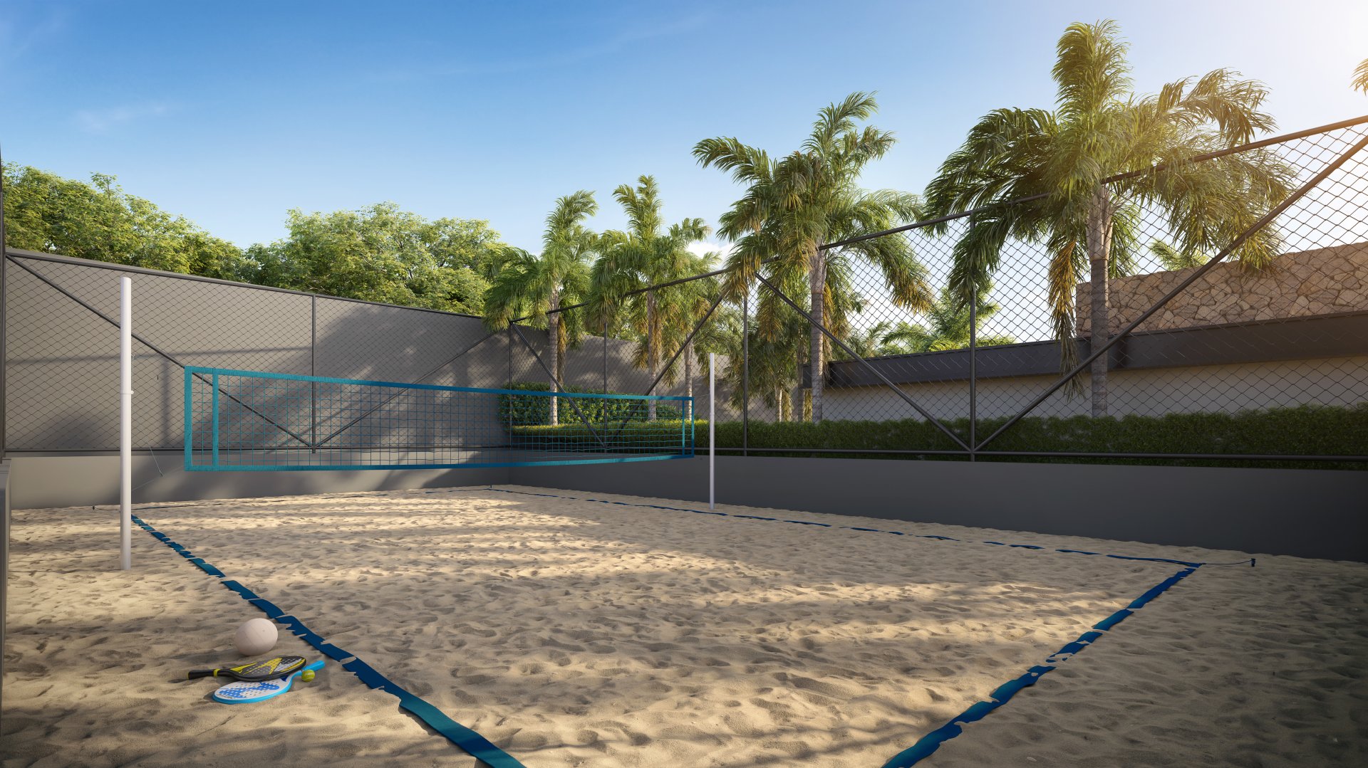 Quadra de beach tennis
